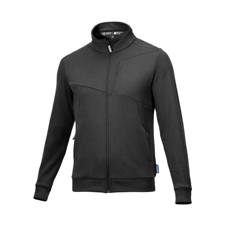 Sudadera de Trabajo Full Zip Sparco Grit Plata BTJ0010B0E0