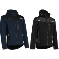Chaqueta de Trabajo Multibolsillos Stretch Softshell con Capucha P&P Loyal Fortis Flex FRX5A 426