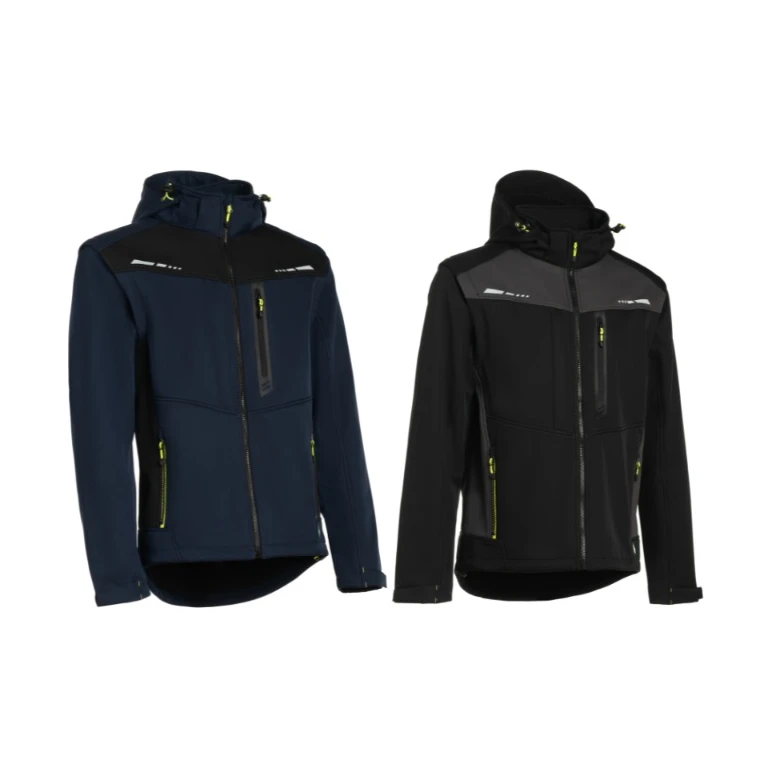 Chaqueta de Trabajo Multibolsillos Stretch Softshell con Capucha P&P Loyal Fortis Flex FRX5A 426