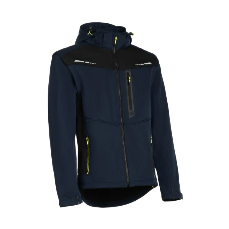 Chaqueta de Trabajo Multibolsillos Stretch Softshell con Capucha P&P Loyal Fortis Flex FRX5A 426