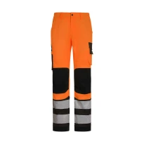 Pantalón de Trabajo Multibolsillos Stretch Bicolor Alta Visibilidad P&P Loyal Proflex HV AVB02 238