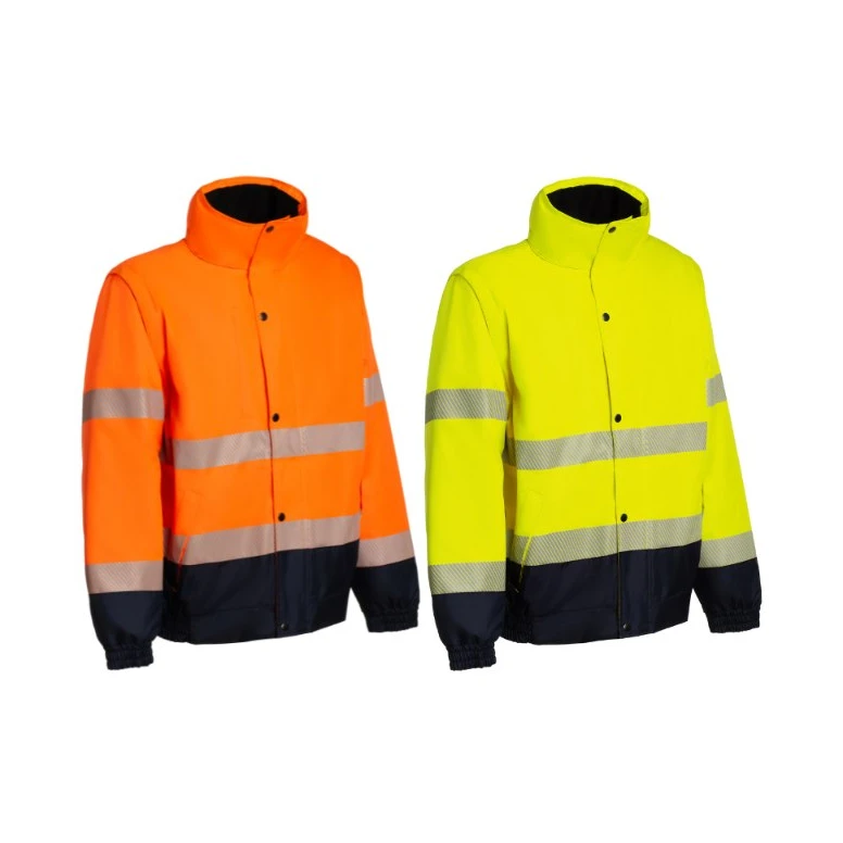 Chaqueta de Trabajo Alta Visibilidad Multibolsillos Invernal P&P Loyal Bomber GGX1U 413