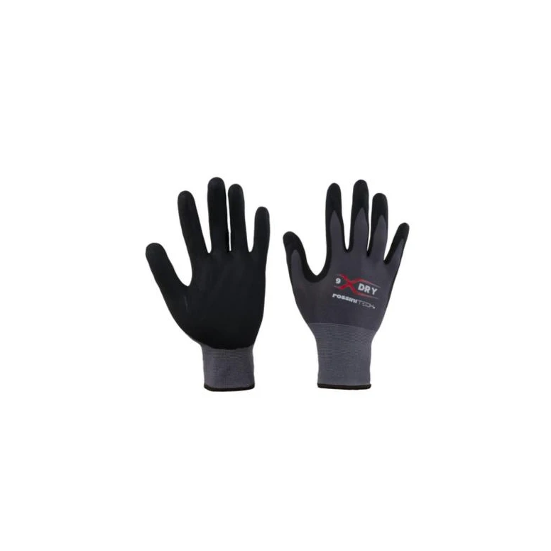 12 piezas - Guantes de trabajo Rossini Nylon Spandex GGC074 elásticos