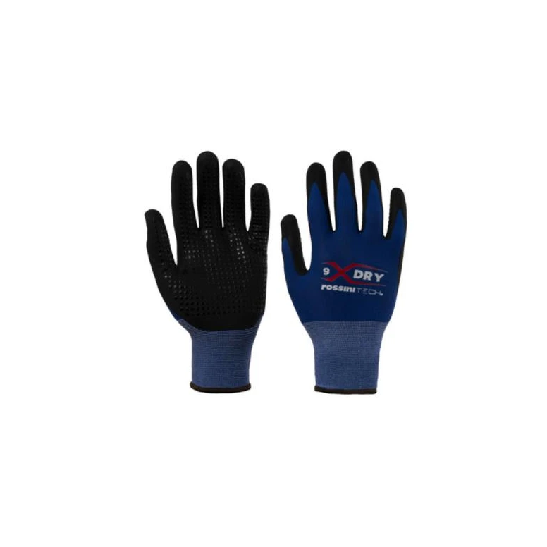 12 piezas - Guantes de trabajo Rossini Nylon Spandex GGC024 elásticos