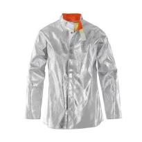 Chaqueta de trabajo Rossini en fibra aramídica aluminizada FF102 ignífuga