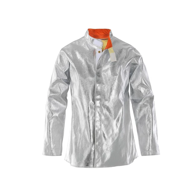 Chaqueta de trabajo Rossini en fibra aramídica aluminizada FF102 ignífuga