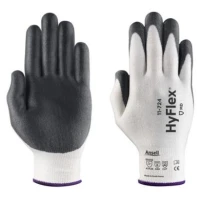 12 piezas - Guantes de trabajo Ansell HyFlex 11-724 GGU975 anticorte antiabrasión