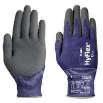 12 piezas - Guantes de trabajo Ansell HyFlex 11-561 GGU974 anticorte antiabrasión