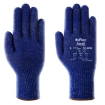12 piezas - Guantes de trabajo Ansell HyFlex 72-400 GGU960 resistentes al corte
