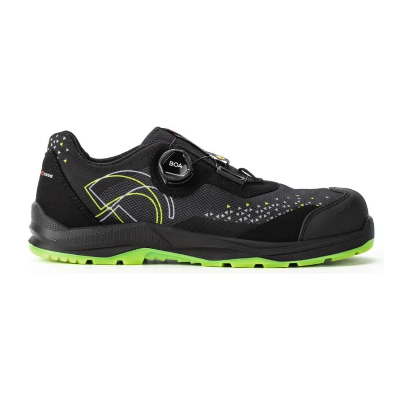 Zapatos de Seguridad Bajos Metalfree con Cierre BOA Sixton Neon BOA S1PS FO SC ESD 66532-03L