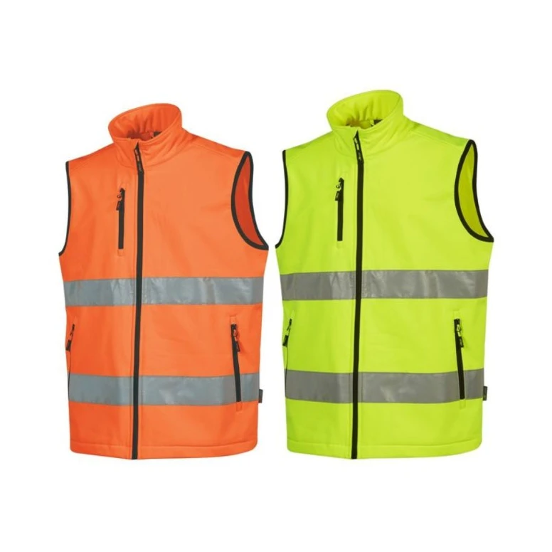 Chaleco de Trabajo Softshell Multibolsillos Alta Visibilidad U-Power Alcor HL373