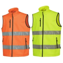 Chaleco de Trabajo Softshell Multibolsillos Alta Visibilidad U-Power Alcor HL373