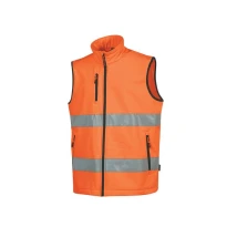Chaleco de Trabajo Softshell Multibolsillos Alta Visibilidad U-Power Alcor HL373