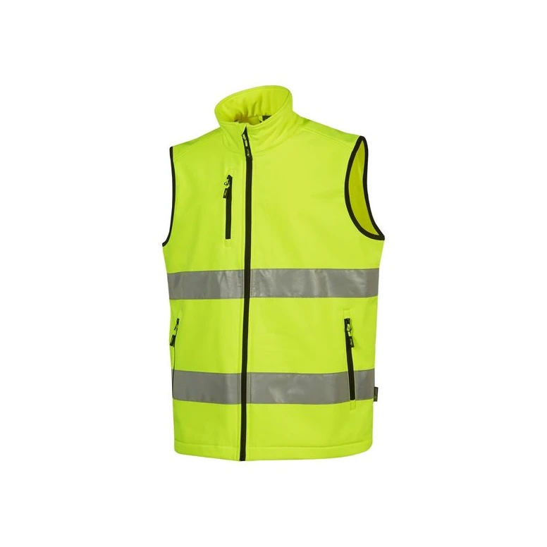 Chaleco de Trabajo Softshell Multibolsillos Alta Visibilidad U-Power Alcor HL373