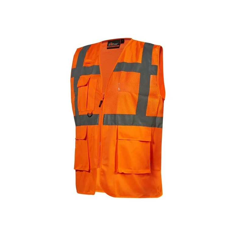 Chaleco de Trabajo Multibolsillos Alta Visibilidad U-Power Castor HL376