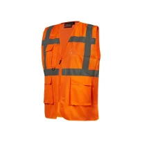 Chaleco de Trabajo Multibolsillos Alta Visibilidad U-Power Castor HL376