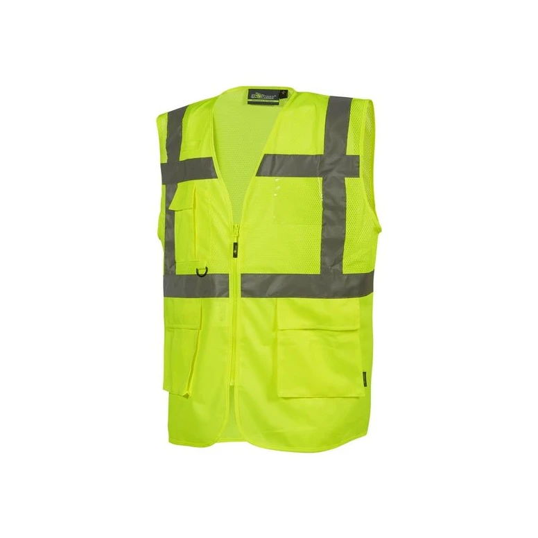 Chaleco de Trabajo Multibolsillos Alta Visibilidad U-Power Castor HL376