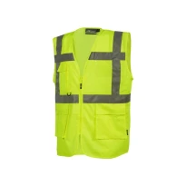 Chaleco de Trabajo Multibolsillos Alta Visibilidad U-Power Castor HL376