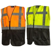 Chaleco de Trabajo Bicolor Multibolsillos Alta Visibilidad U-Power Diadem HL377