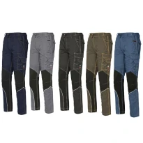 Pantalones de trabajo Extreme ISSA LINE Stretch 8830B Elásticos Multibolsillos Slim Fit