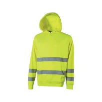 Sudadera de Trabajo Alta Visibilidad con Capucha U-Power Leonis HL398