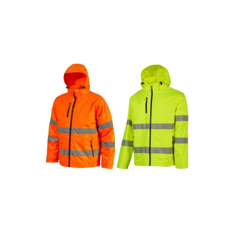 Chaqueta de Trabajo Alta Visibilidad Impermeable Multibolsillos 5 en 1 U-Power Kaia HL375