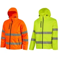 Chaqueta de Trabajo Alta Visibilidad Impermeable Multibolsillos 5 en 1 U-Power Kaia HL375
