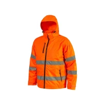 Chaqueta de Trabajo Alta Visibilidad Impermeable Multibolsillos 5 en 1 U-Power Kaia HL375