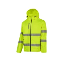 Chaqueta de Trabajo Alta Visibilidad Impermeable Multibolsillos 5 en 1 U-Power Kaia HL375