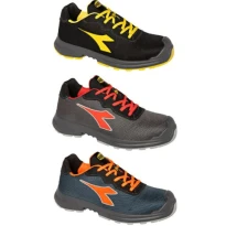 Zapatos de seguridad bajo sin metal Diadora Flash Low S1PS FO SR LG SC ESD 701.183069