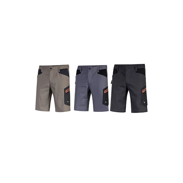 Bermuda de trabajo multibolsillos Diadora Stretch 2.0 702.183058