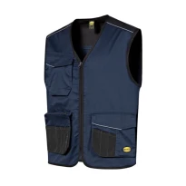 Chaleco de trabajo stretch multibolsillos con cremallera completa Diadora Utility Vest Mover 2.0 702.183060