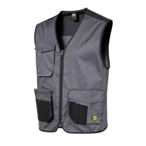 Chaleco de trabajo stretch multibolsillos con cremallera completa Diadora Utility Vest Mover 2.0 702.183060