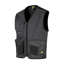 Chaleco de trabajo stretch multibolsillos con cremallera completa Diadora Utility Vest Mover 2.0 702.183060