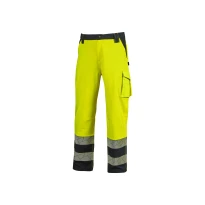 Pantalones de trabajo stretch multibolsillos alta visibilidad U-Power Nova HL401