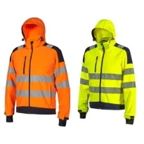 Chaqueta de trabajo alta visibilidad multibolsillos softshell stretch U-Power Wonder HL384