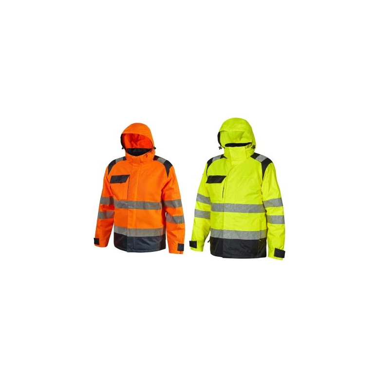 Parka de trabajo alta visibilidad multibolsillos U-Power Nordlux HL382