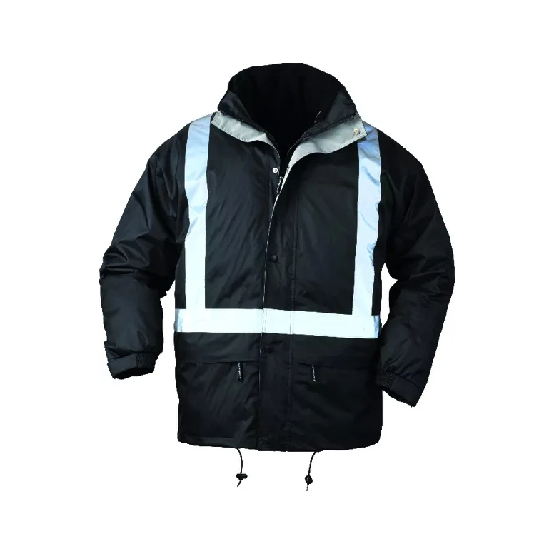 Parka 4 en 1 Coverguard BODYGUARD II 5BODN: 100 % PES recubierto de PVC – Negro
