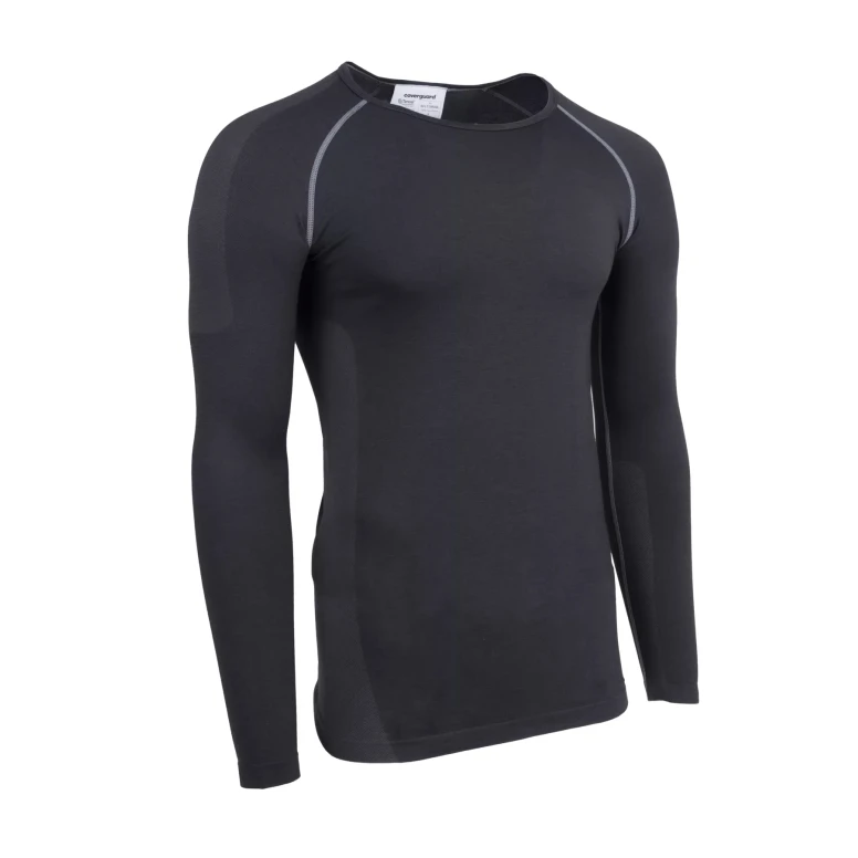 Camiseta de trabajo de manga larga Coverguard Clarinet 5CLT15R Stretch - Antracita