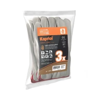 12 Pares - Guantes de trabajo de cuero Kapriol Driver Comby 127700
