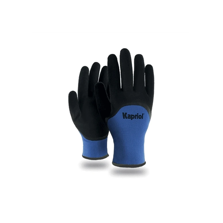 12 Pares - Guantes de trabajo acolchados Kapriol En Nitrilo Blue Winter 127709