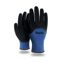 12 Pares - Guantes de trabajo acolchados Kapriol En Nitrilo Blue Winter 127709