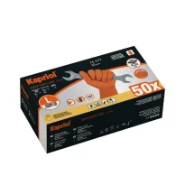 50 piezas - Guantes desechables Kapriol SUPER GRIP NITRILE 127762
