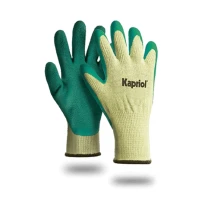 12 Pares - Guantes de Trabajo Antideslizantes Kapriol Latex Supergrip 128158