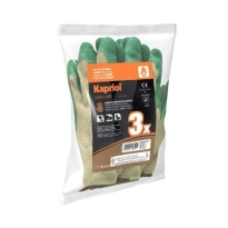 12 Pares - Guantes de Trabajo Antideslizantes Kapriol Latex Supergrip 128158