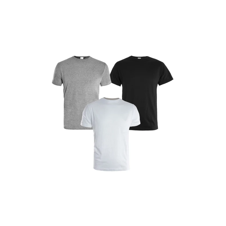 Set de 3 Camisetas 100 % Algodón Kapriol 128906 Gris Blanco Azul