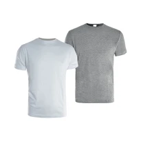 Set de 2 Camisetas de Trabajo Kapriol 136451 Blanco y Gris