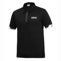 Sparco TeamWork polo con cremallera de manga corta