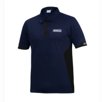 Sparco TeamWork polo con cremallera de manga corta