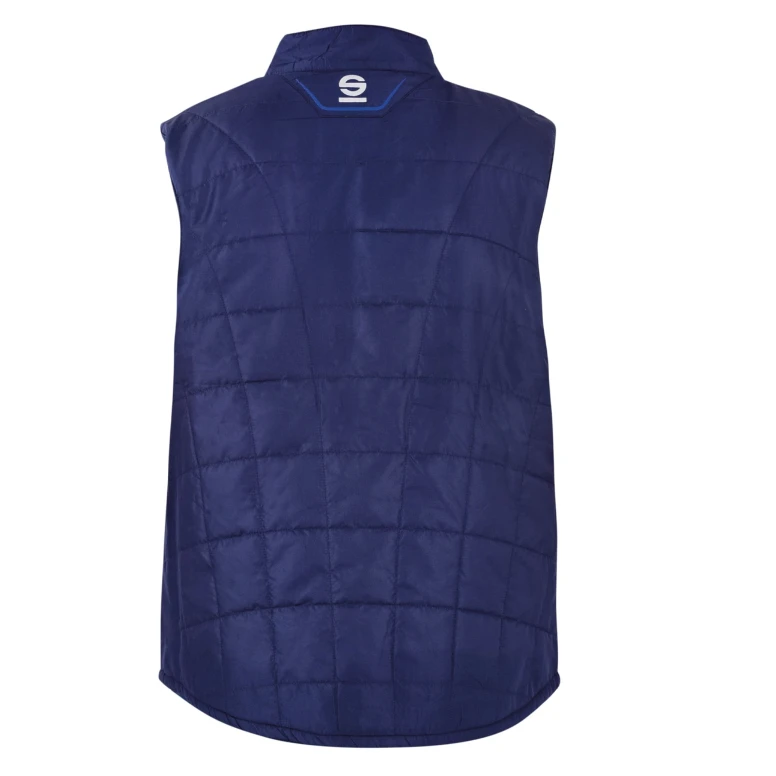 Chaleco de trabajo Sparco PARAMOUNT con interior de forro polar acolchado invernal Multibolsillos - Azul